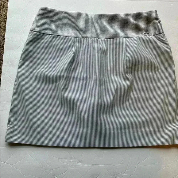 S.C. & Co. Activewear Skort Pale Blue Striped Pockets Side Splits Women’s XL - Picture 3 of 8